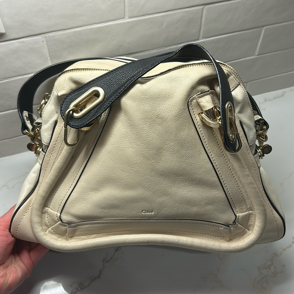 Chloe Cream Vintage Shoulder Bag